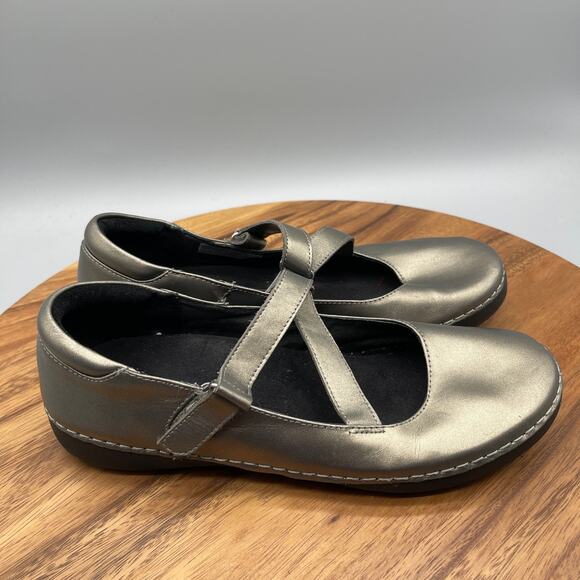 Vionic Judith Shoes Womens Size 9 Gold Metallic Leather Mary Jane Casual Comfort - Picture 1 of 8